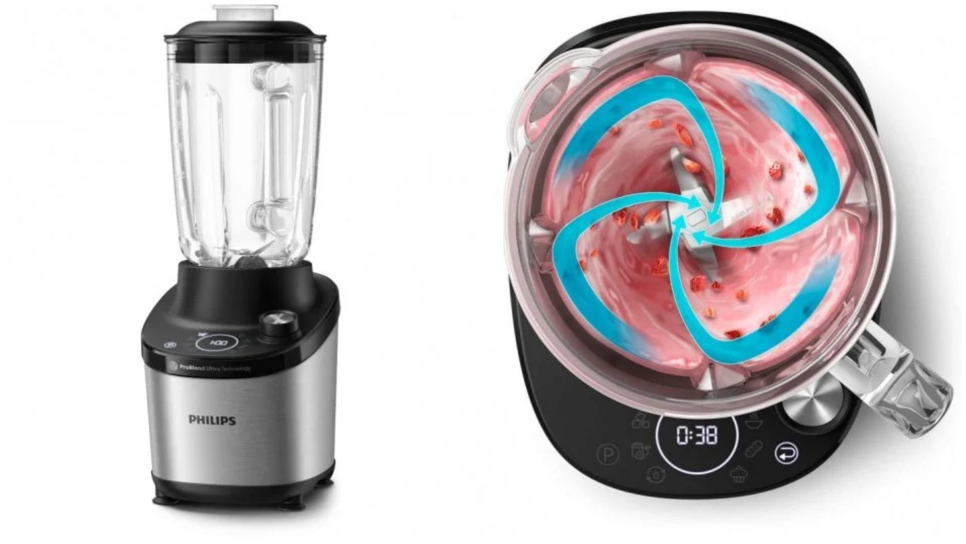 Philips HR3760 00 7000 Series Batidora de Vaso 1500W.