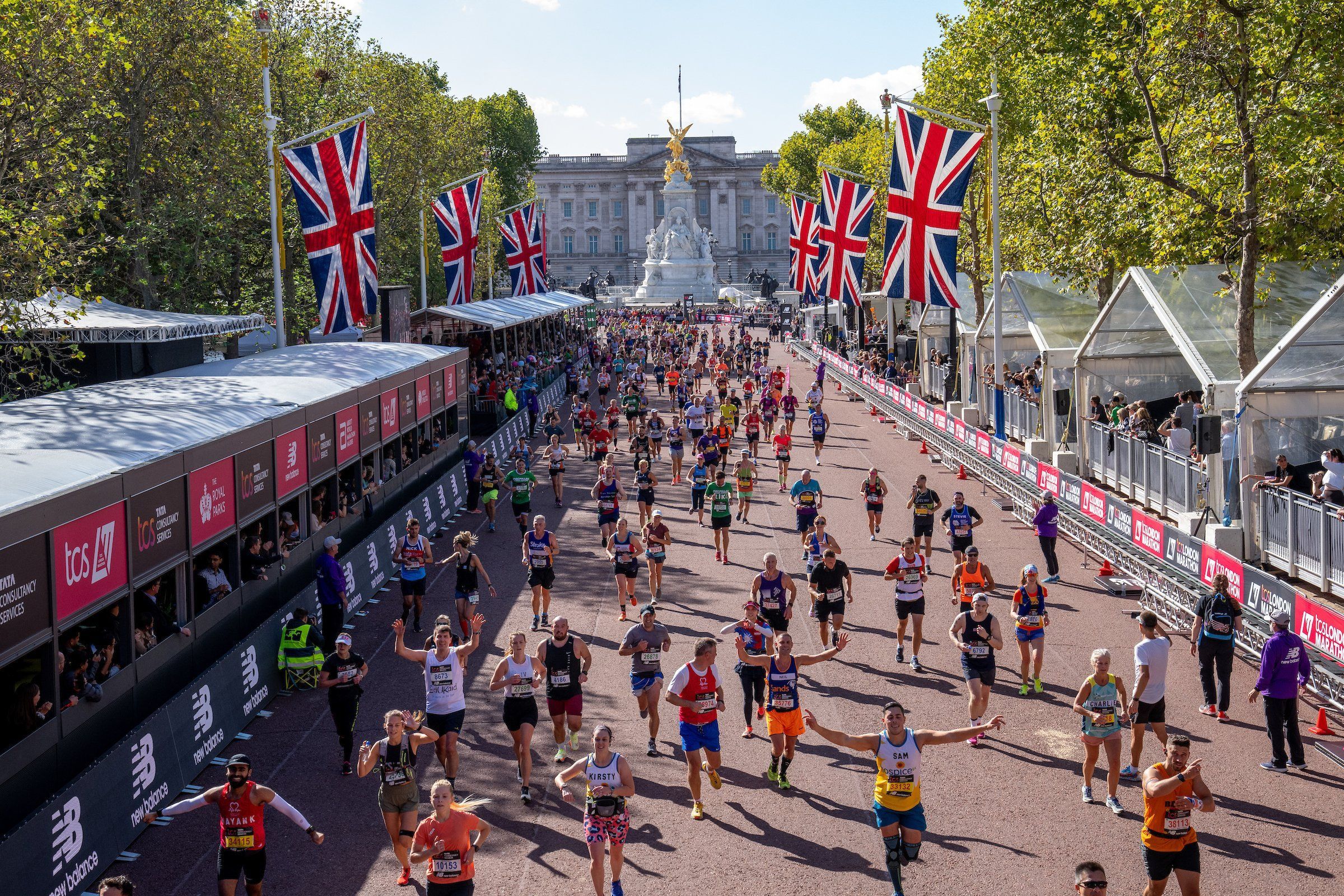 Línea de meta del Maratón de Londres