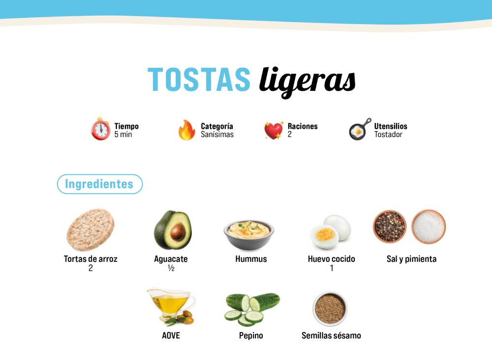 Tostas ligeras
