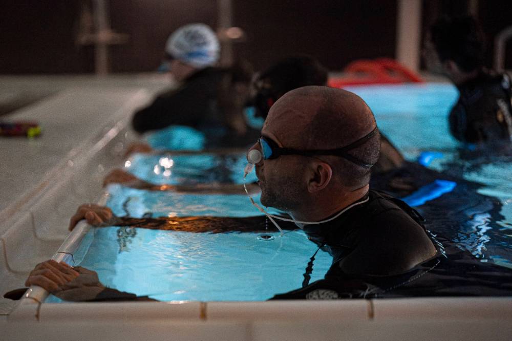 Taller apnea en piscina