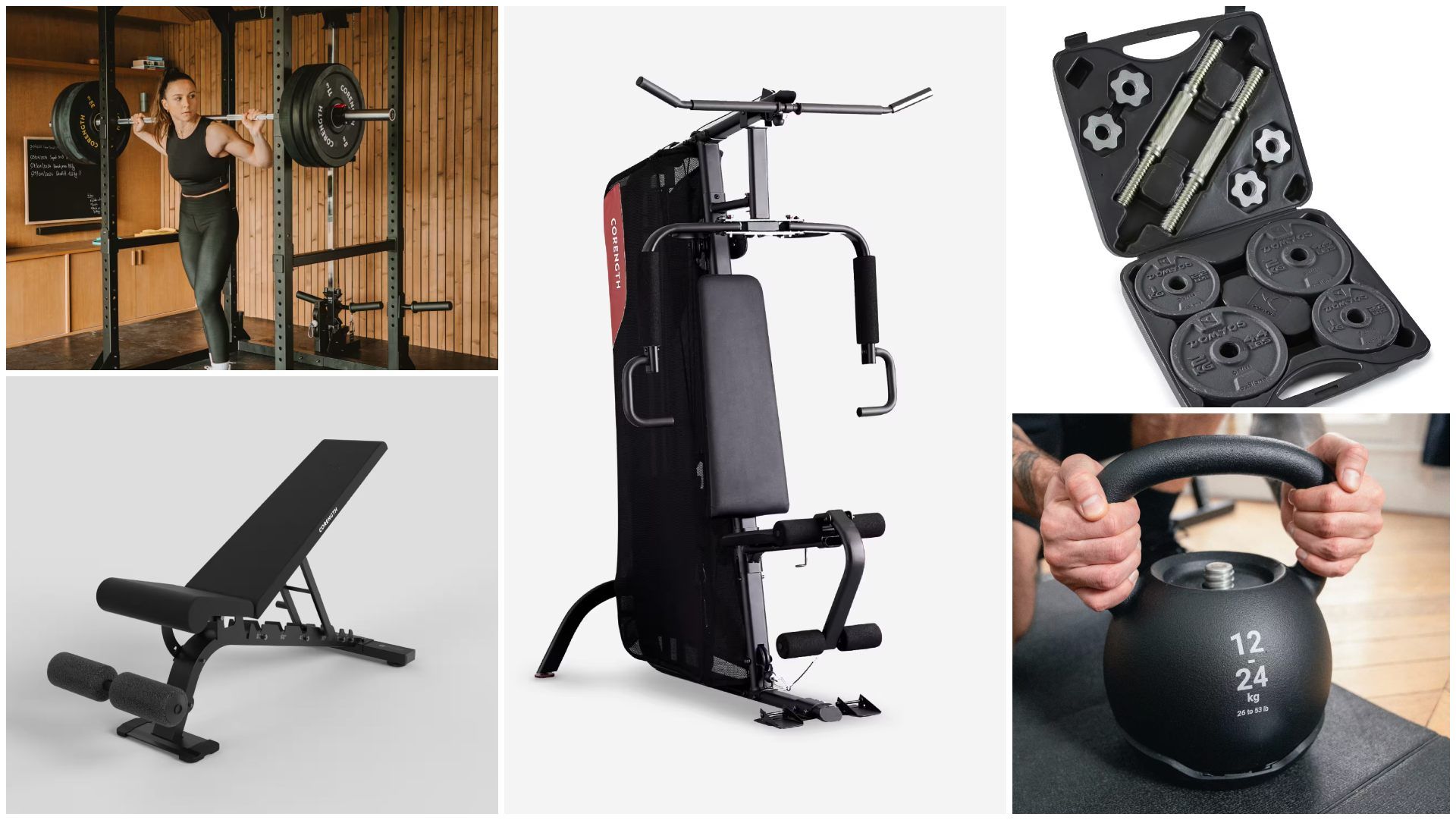 Un gimnasio completo en casa.