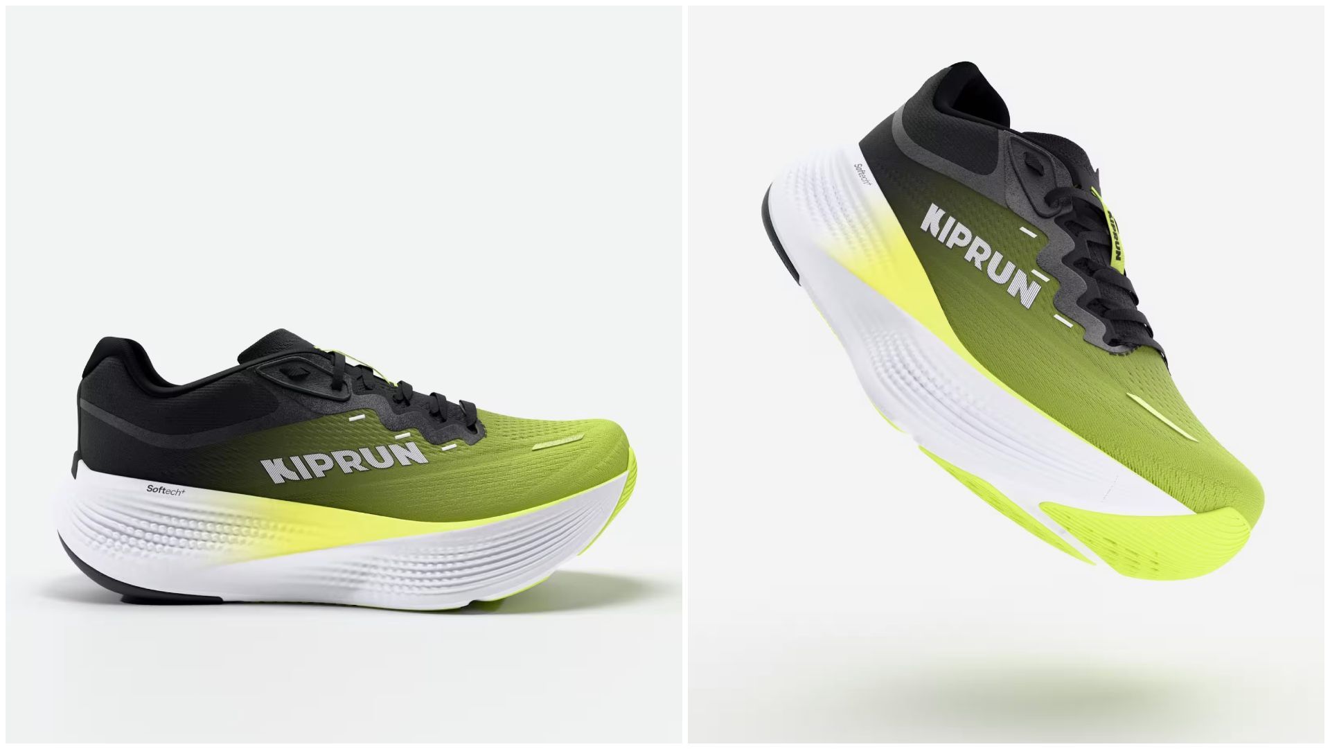 Zapatillas running asfalto Kiprun Kipride Max Hombre negro amarillo. Zapatillas running asfalto Kiprun Kipride Max Hombre negro amarillo.