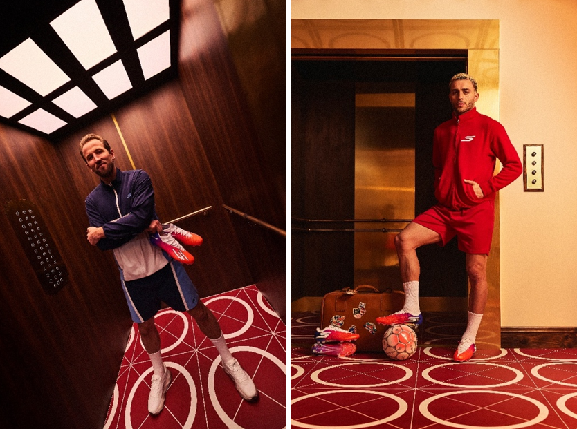Harry Kane con la SKX_2; Barış Alper Yılmaz y Anthony Elanga con la nueva Razor 2.
