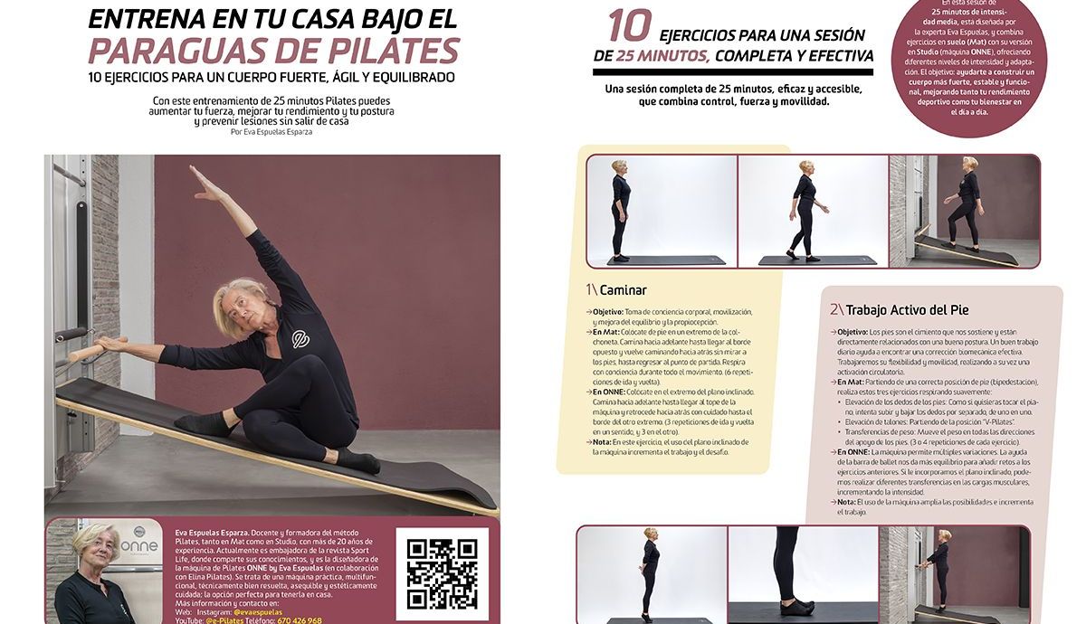 Entrena Pilates en casa con Eva Espuelas en Sport Life Mujer 24