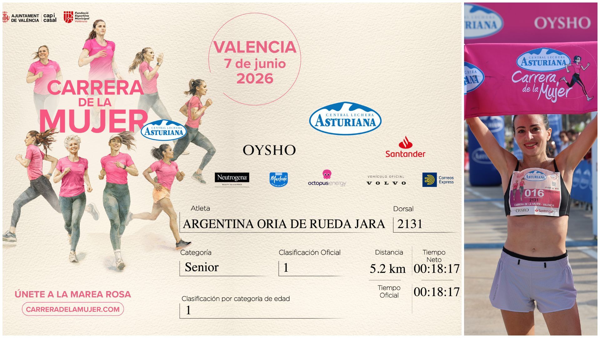 Cómo descargar gratis el diploma de la Carrera de la Mujer de Valencia.