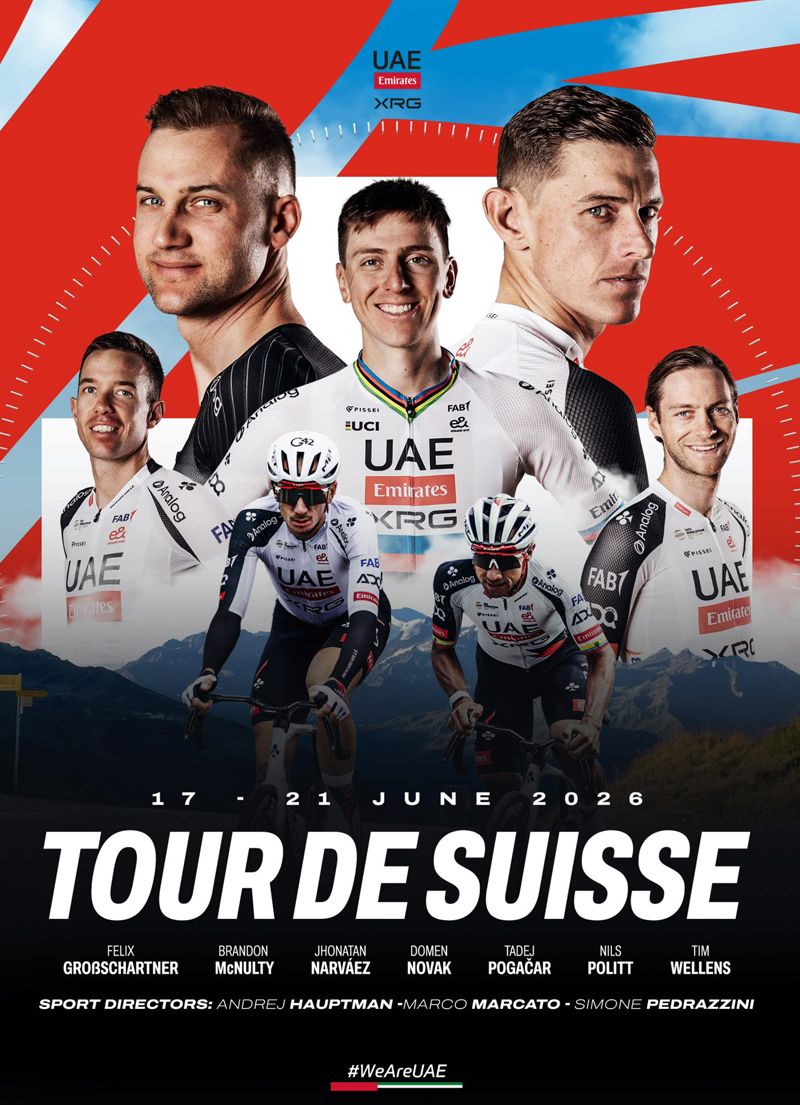 cartel UAE Vuelta a Suiza cartel UAE Vuelta a Suiza