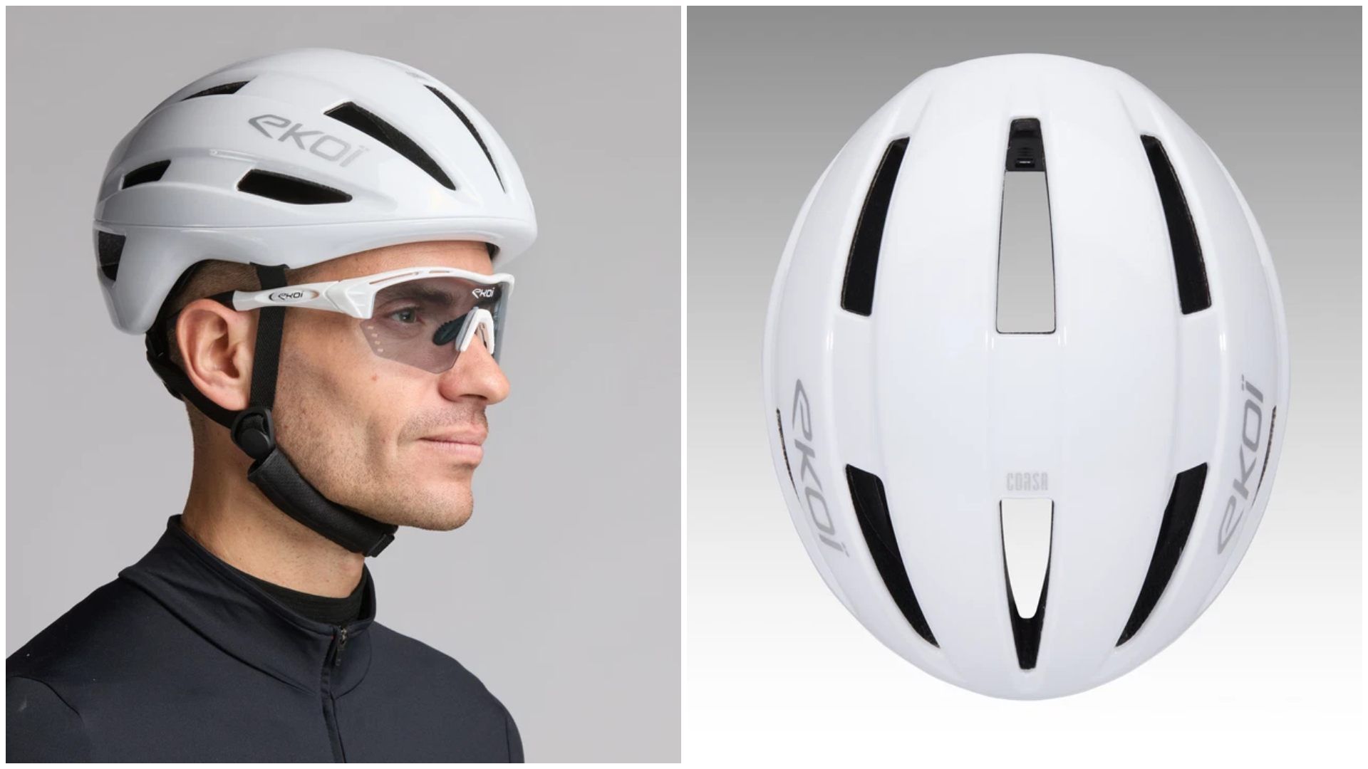 Casco EKOI CORSA Blanco.