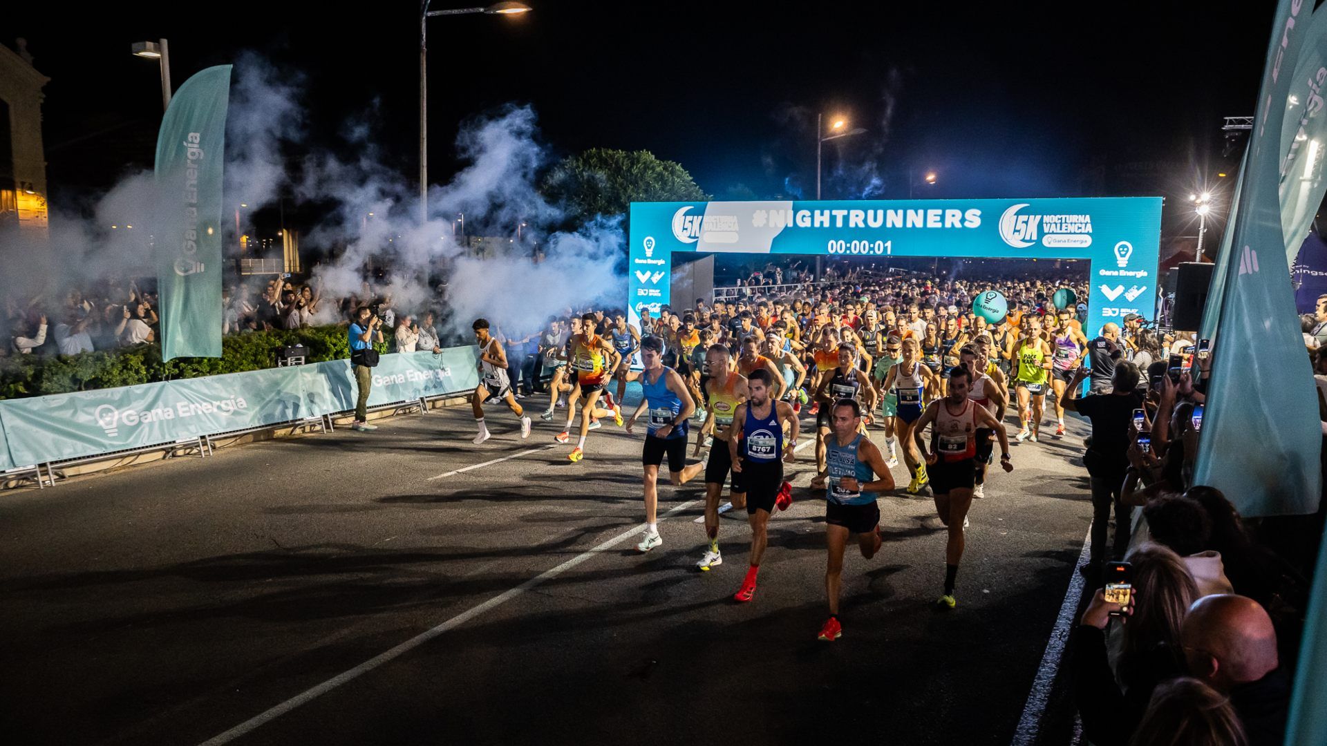 Últimos 1.000 dorsales disponibles para la '15K Nocturna Valencia Gana Energía'.