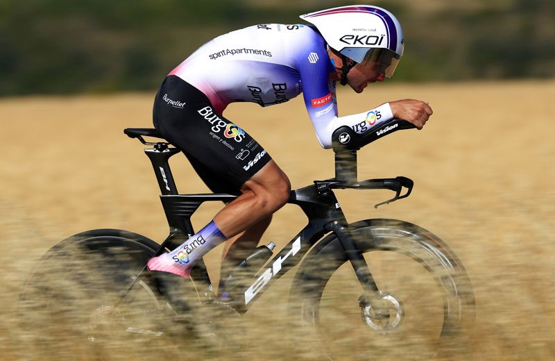 Mario Aparicio, en el reciente Campeonato de España de contrarreloj