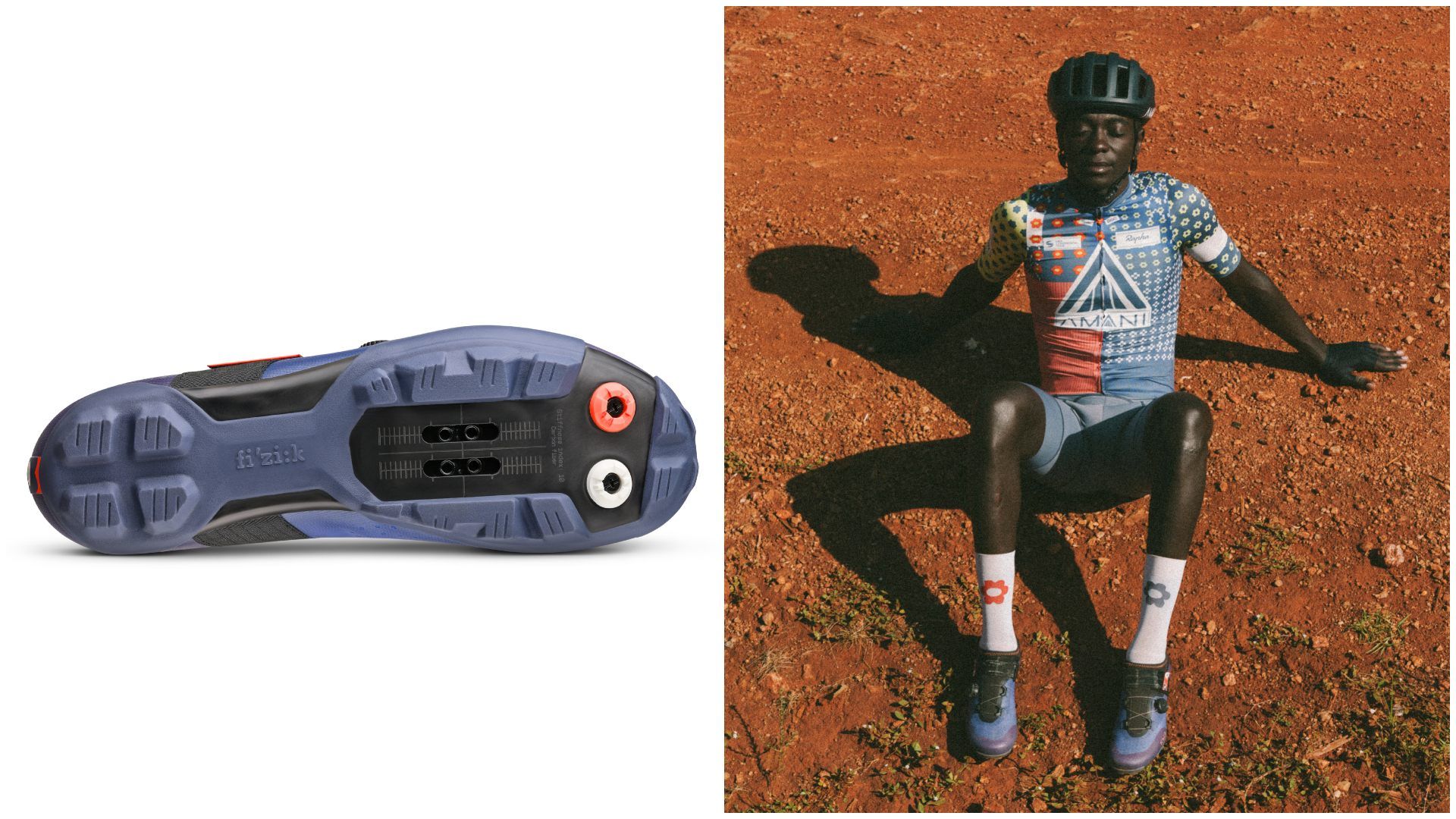 Fizik tiñe sus zapatillas de gravel con los colores del ciclismo de África Oriental.