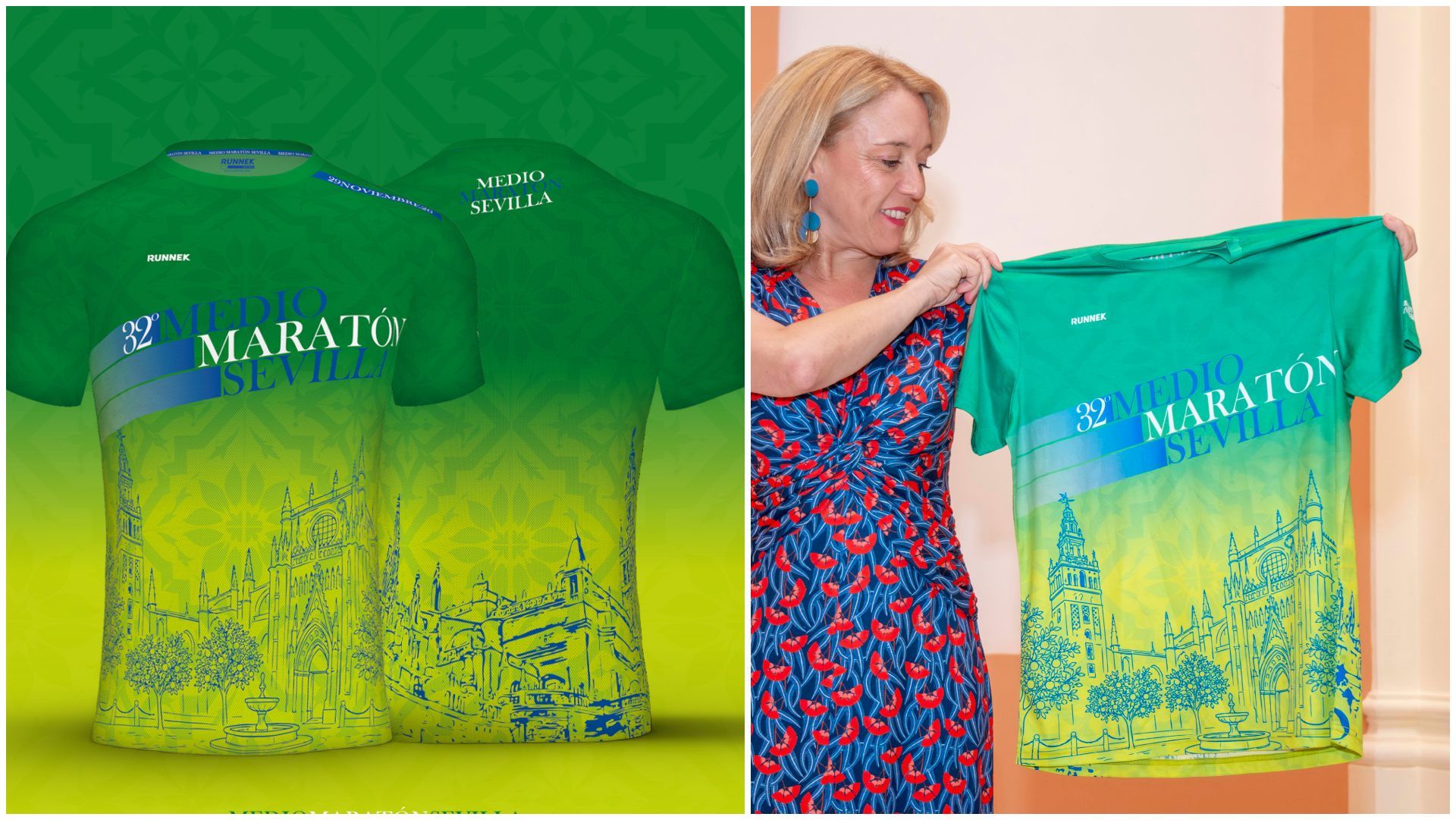 El Medio Maratón de Sevilla presenta su camiseta.