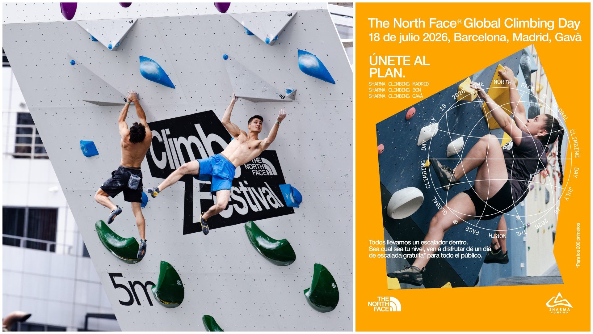 The North Face celebra el Día Mundial de la Escalada con una jornada gratuita.