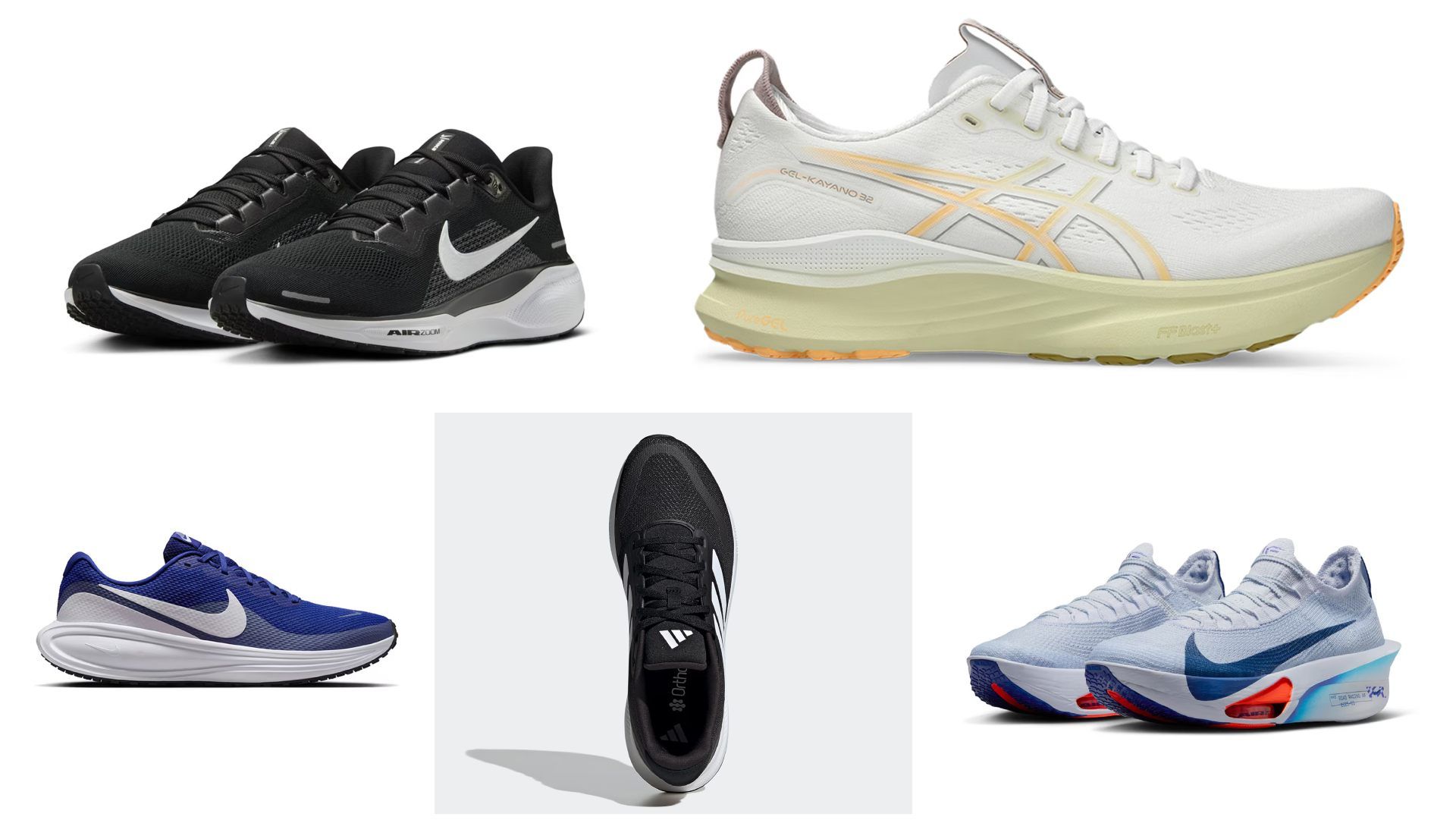 5 súper zapatillas  todas con el 50 % de descuento.