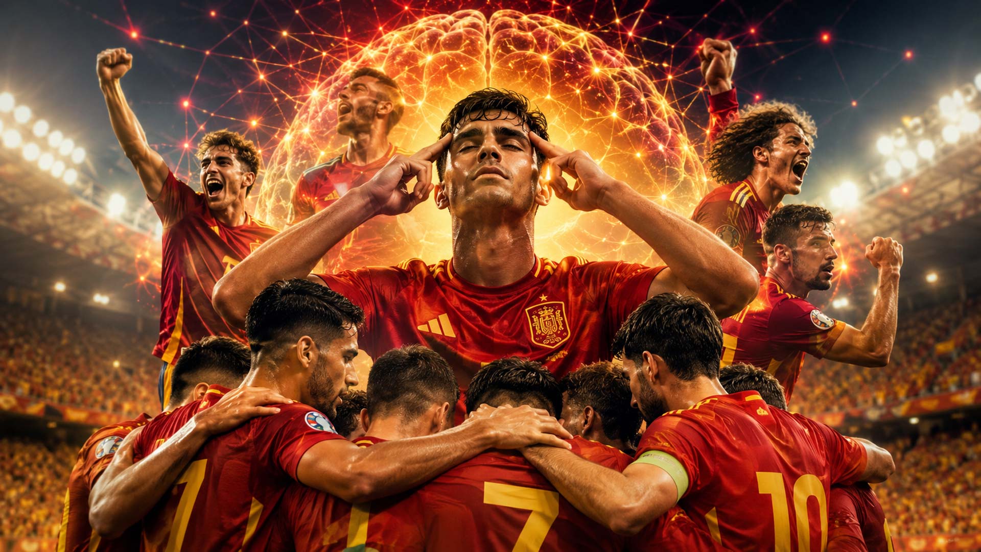 El secreto de la España de Luis de la Fuente que explica por qué está en la final del Mundial. (Imagen generada con IA)