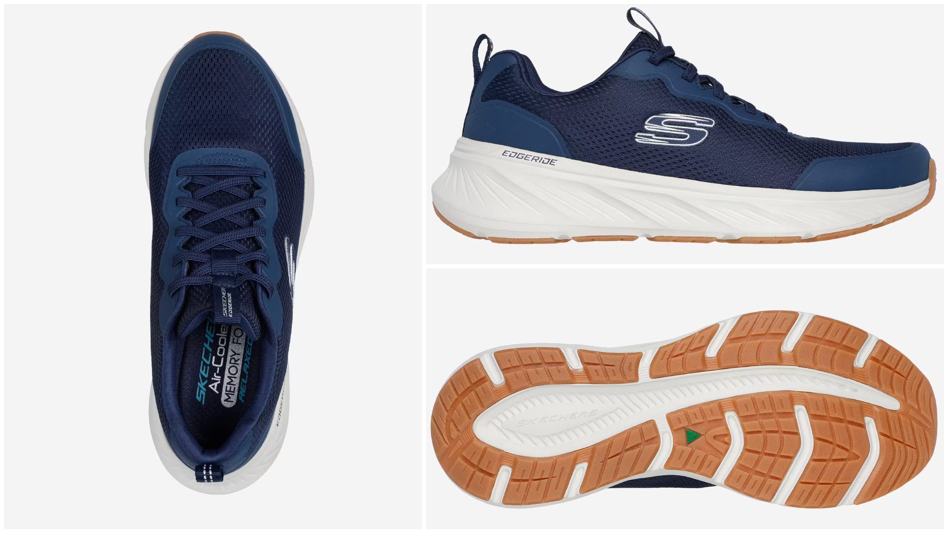 Zapatillas deportivas para caminar Skechers Edgeride. Zapatillas deportivas para caminar Skechers Edgeride.