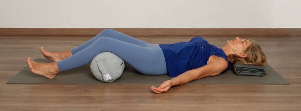 Uso de soportes para Savasana
