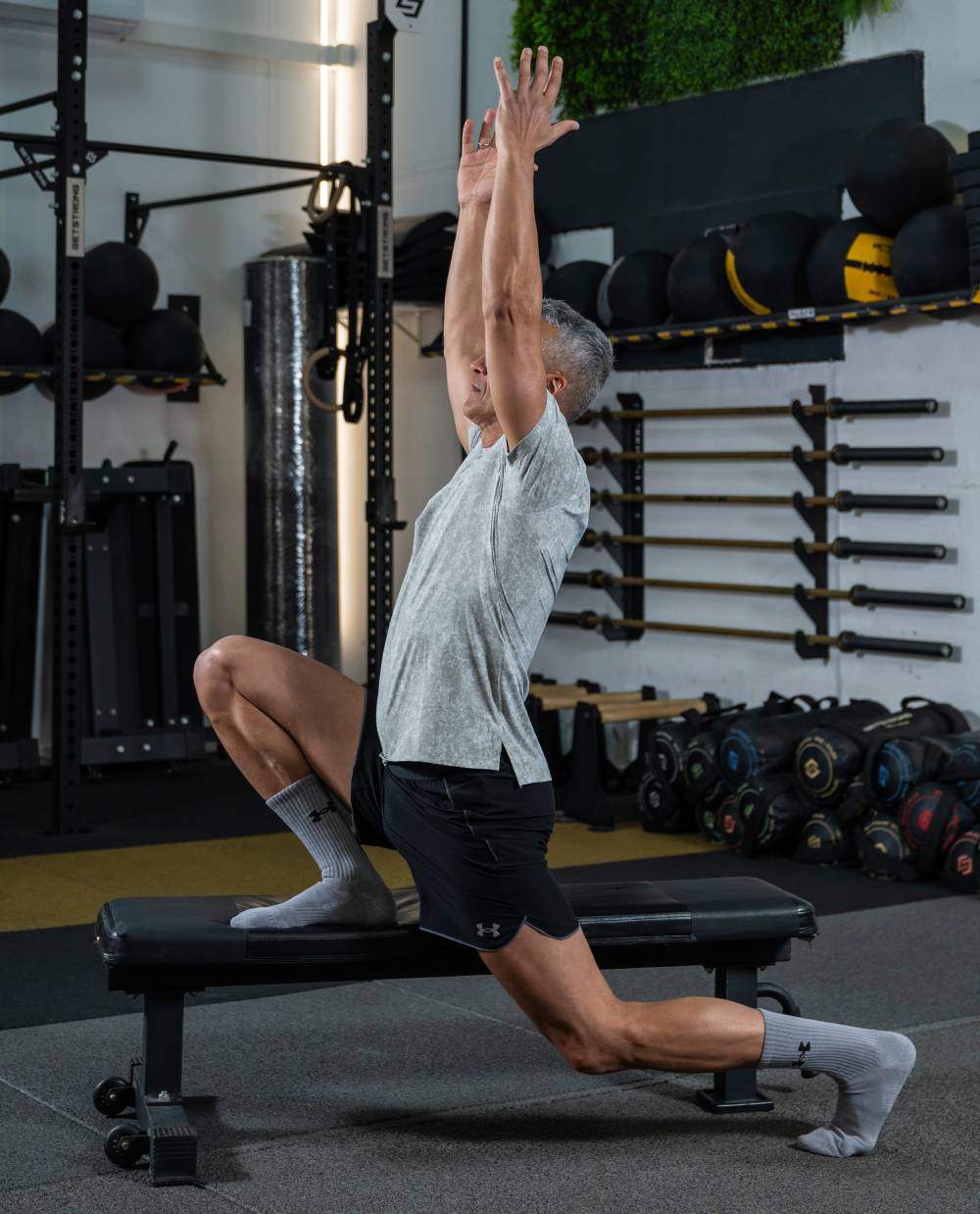 Bisagra + Estiramiento Flexor en banco