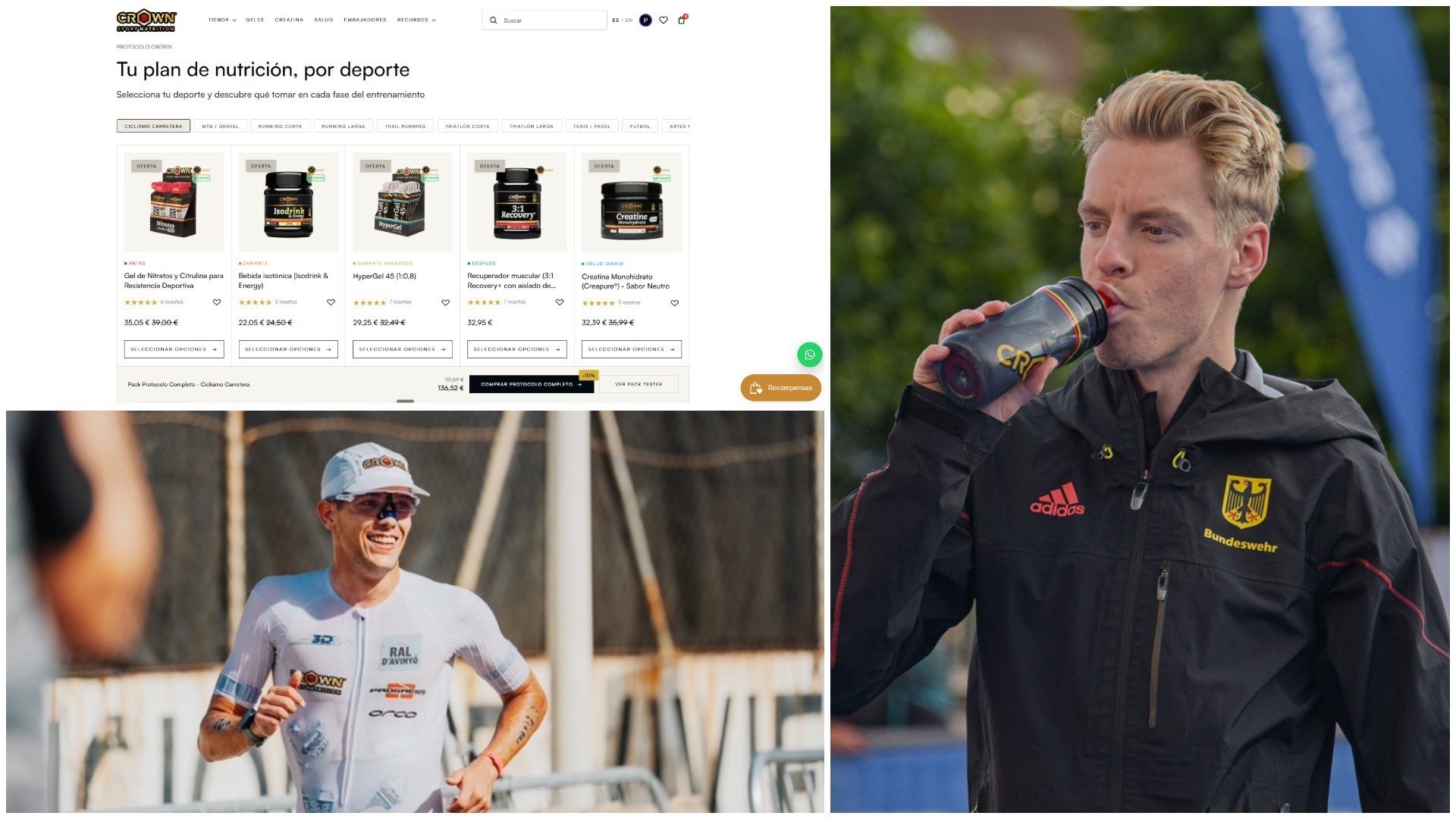 Crown Sport Nutrition renueva su plataforma digital.