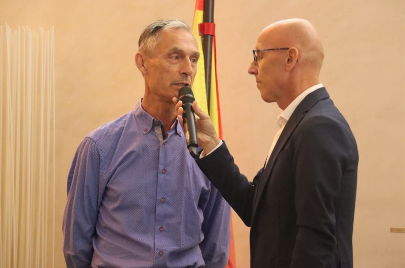 Lale Cubino con Juanmari Guajardo