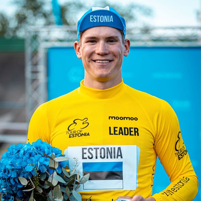 Pajur se vistió de amarillo en el pasado Tour de Estonia tras ganar el prólogo.