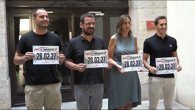 Imagen de la presentación de la Mitja Maratón de Girona