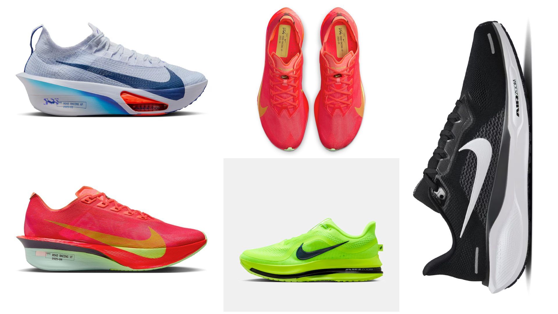 Las Pegasus 83 €, las Vaporfly 155 € y las Alphafly 185 €,