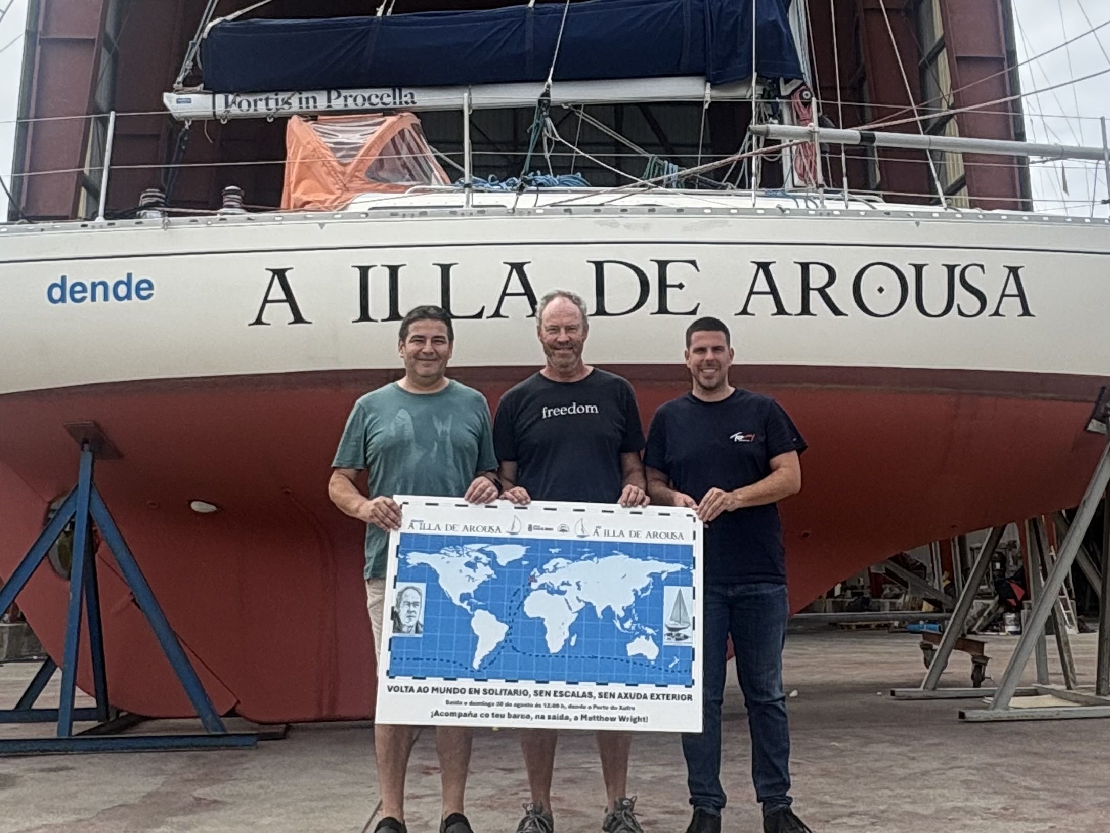 El médico australiano Matthew Wright quería dar la vuelta al mundo en velero desde hace 30 años y nunca encontraba el momento. Pero su trabajo en urgencias le ha hecho ver que la vida no espera y este domingo emprenderá una travesía de ocho meses desde A Illa de Arousa (Pontevedra). 