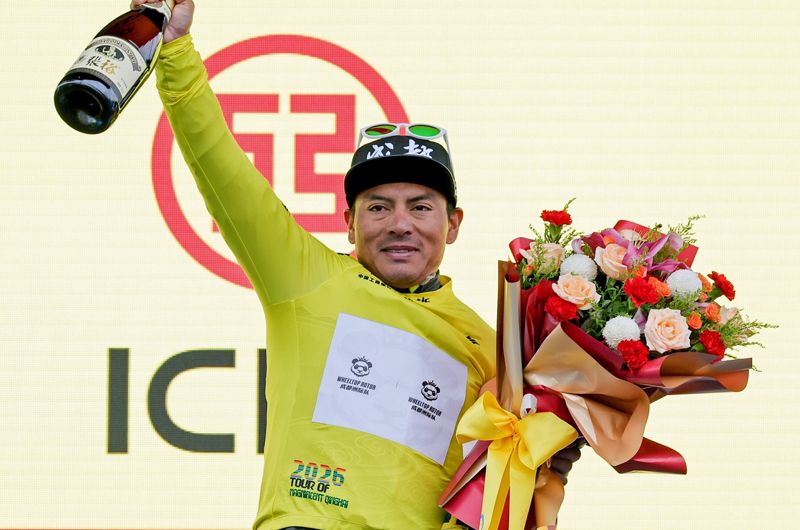 Caicedo conquistó el maillot amarillo en el Tour of Magnificent Qinghai.