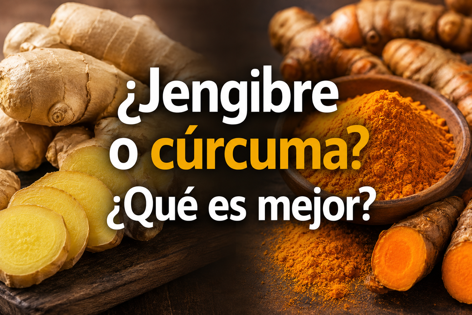 Jengibre o cúrcuma: ¿qué es mejor para un deportista?