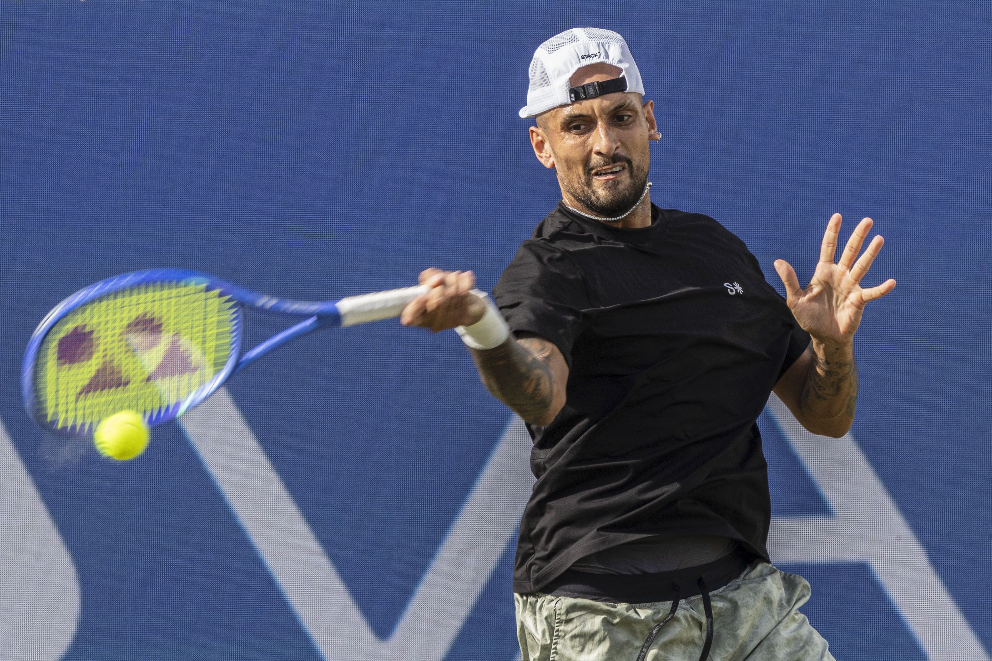 Kyrgios acepta una suspensión de un mes con consumir cocaína y ya puede jugar de nuevo