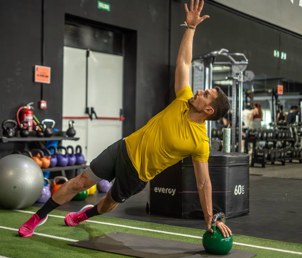 Flexiones asimétricas con abducción de brazo 2