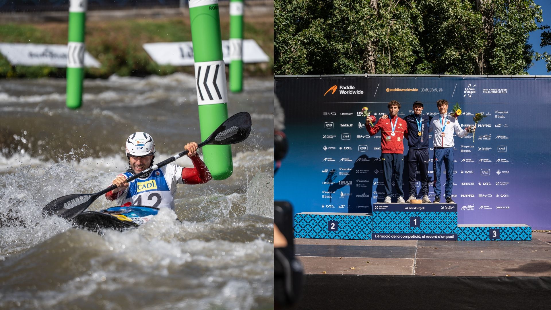Manuel Ochoa, plata en Kayak Cross