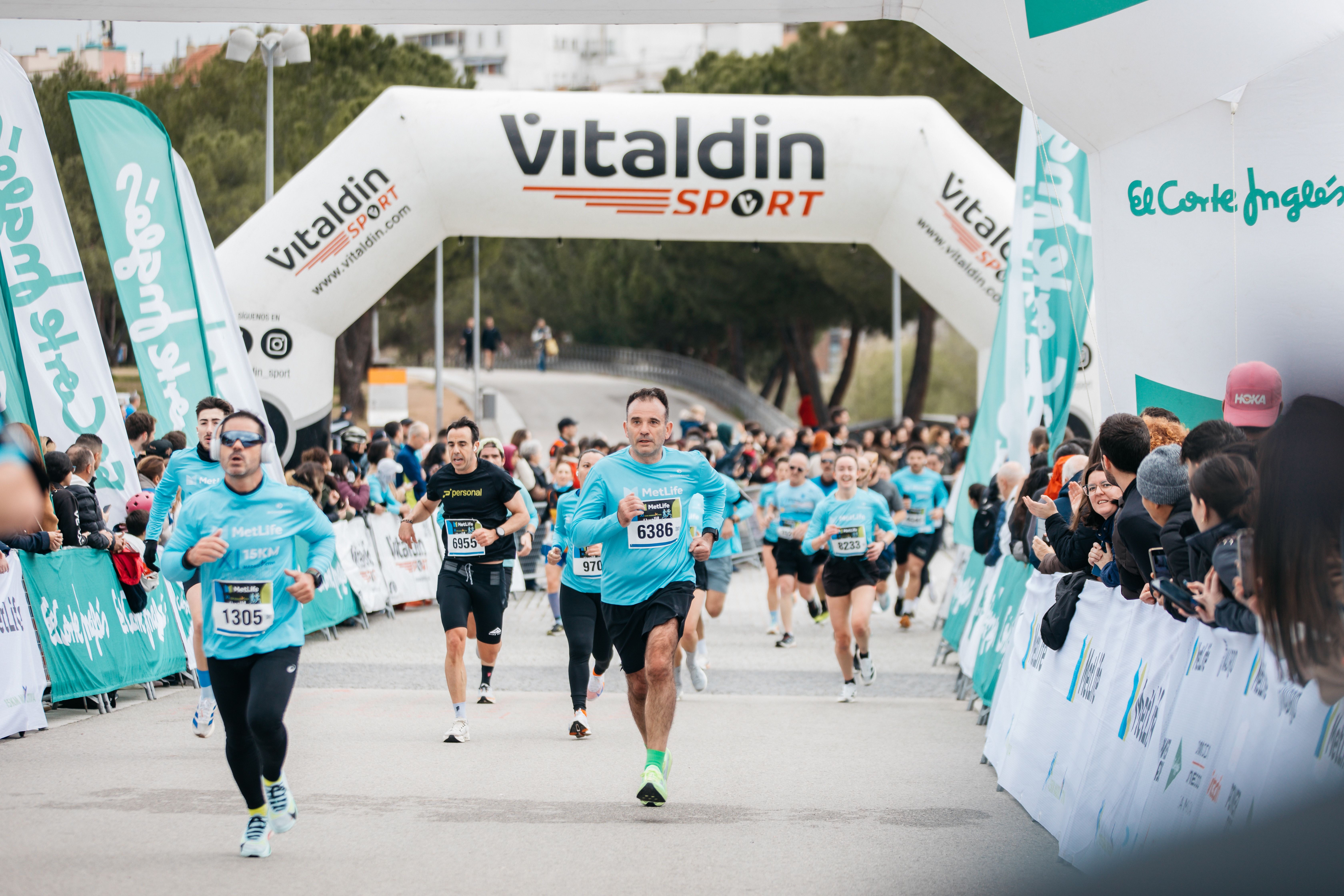 Recta de meta de la Metlife 15K Madrid