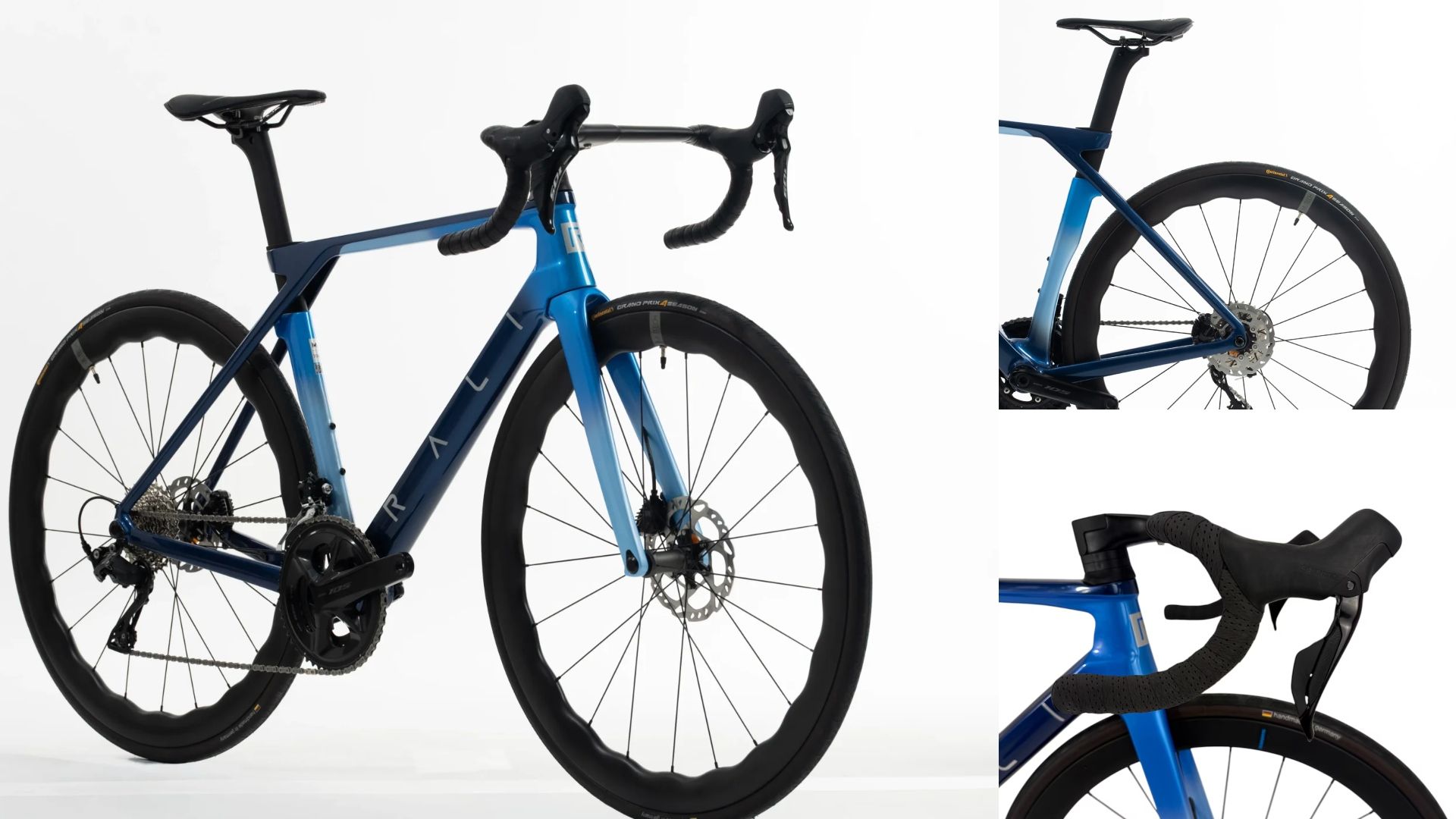 Bicicleta de carretera Rali RDS 700 con ruedas de carbono 