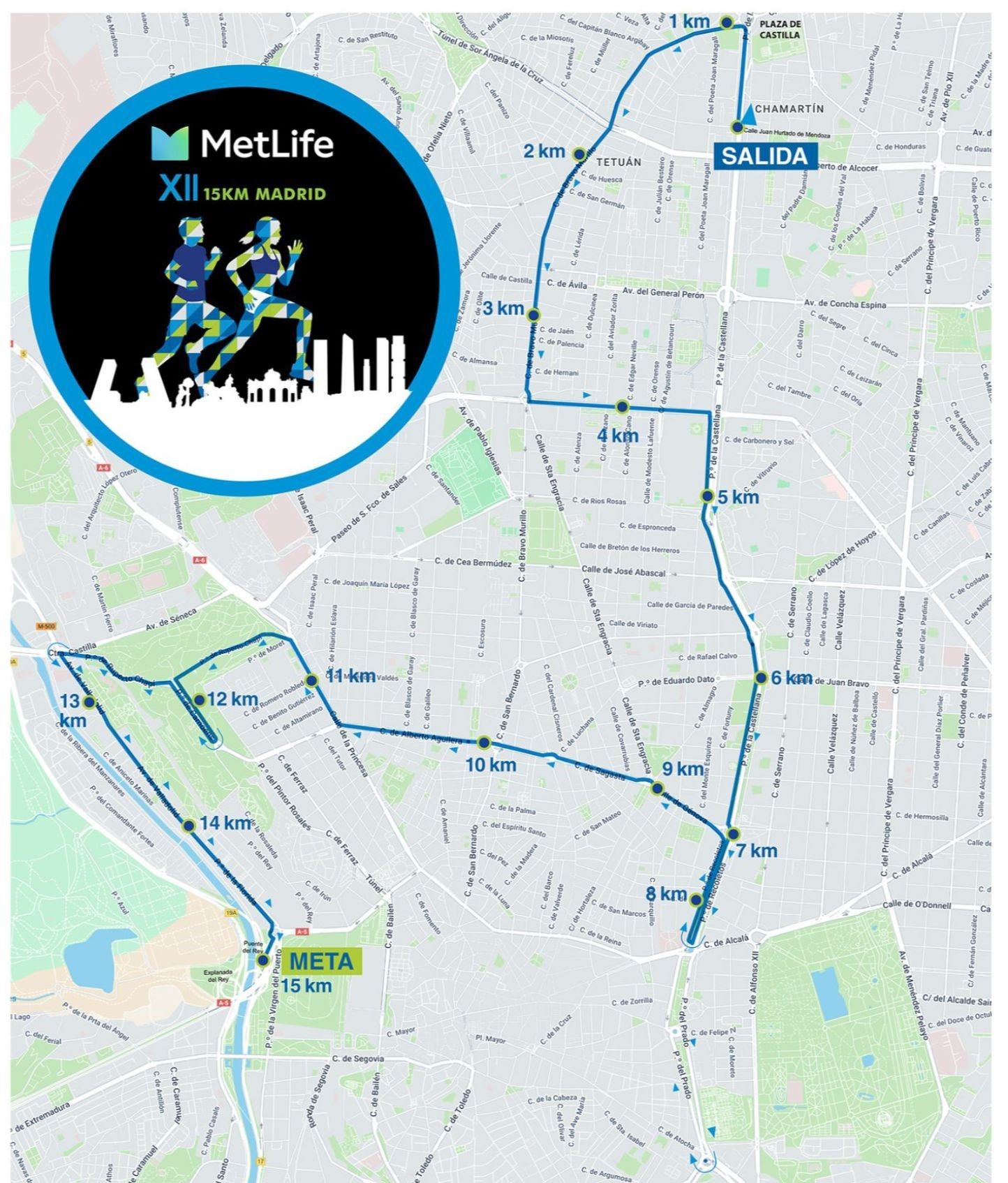 recorrido 15KM