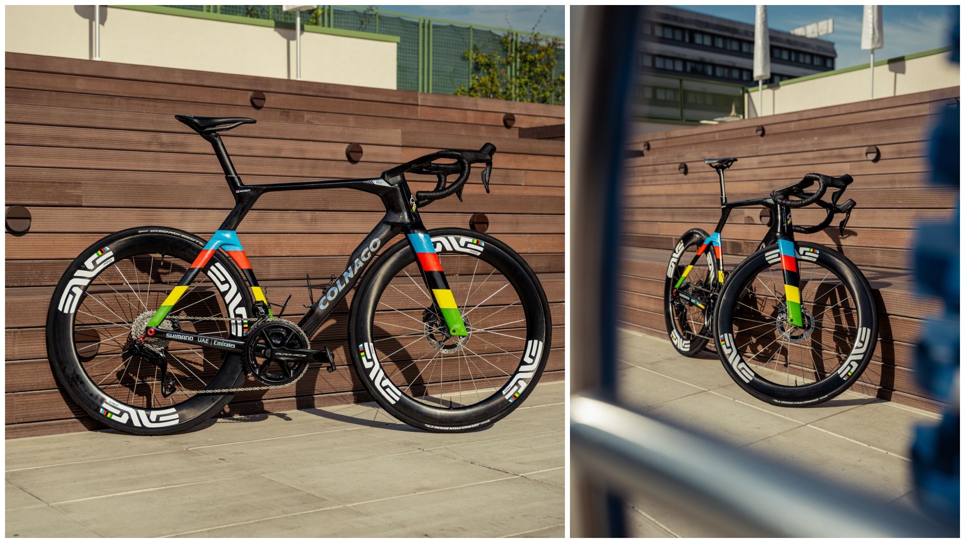 Colnago Y1Rs del campeón del mundo Brandon McNulty 