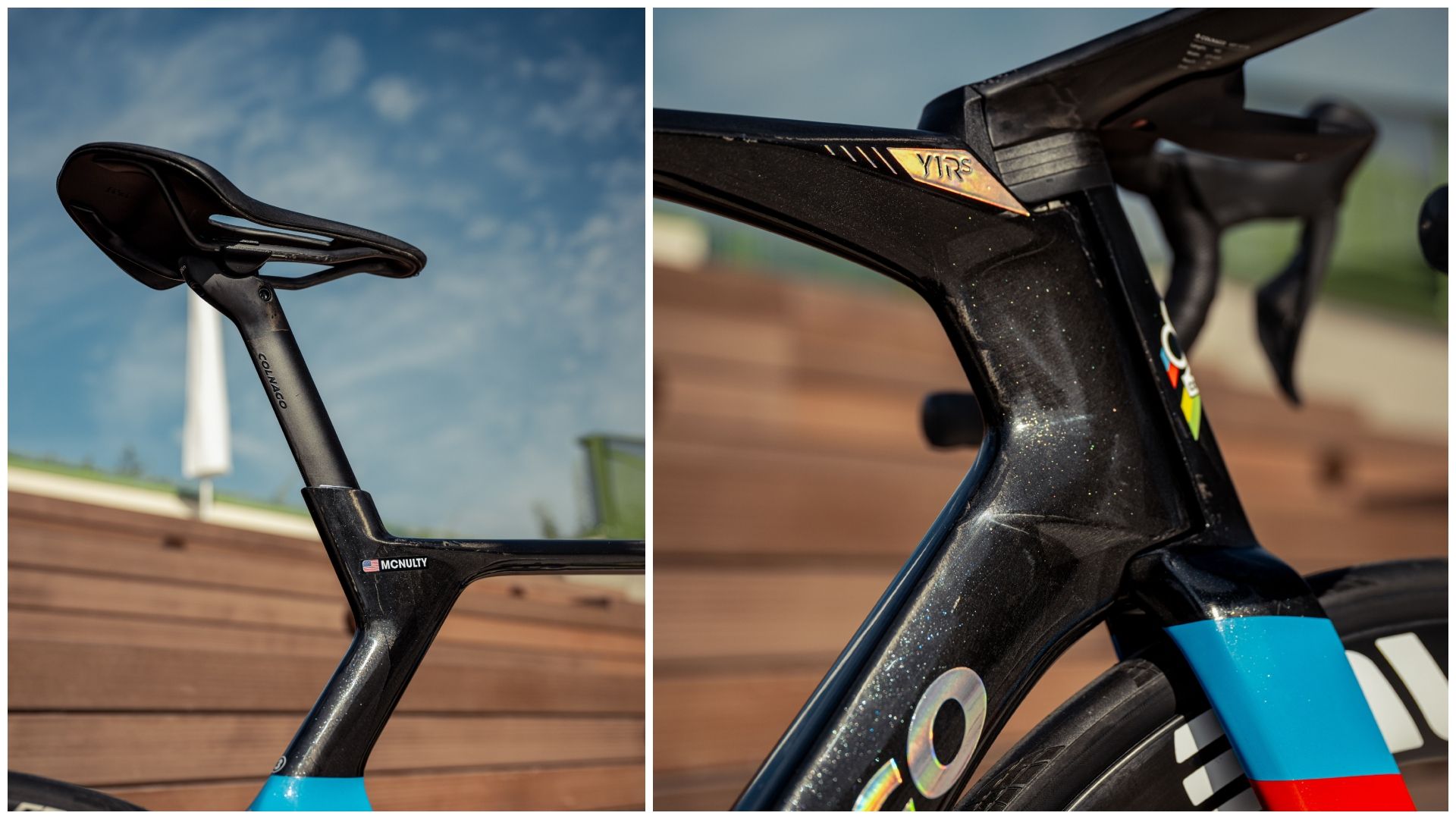 Colnago Y1Rs del campeón del mundo Brandon McNulty