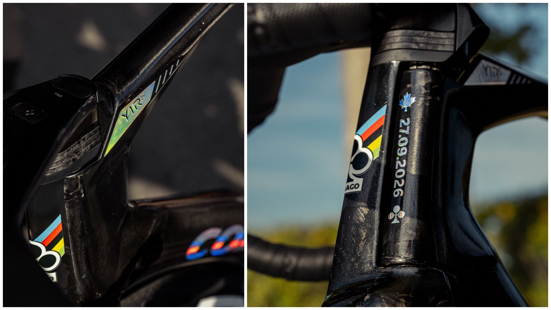 Colnago Y1Rs del campeón del mundo Brandon McNulty