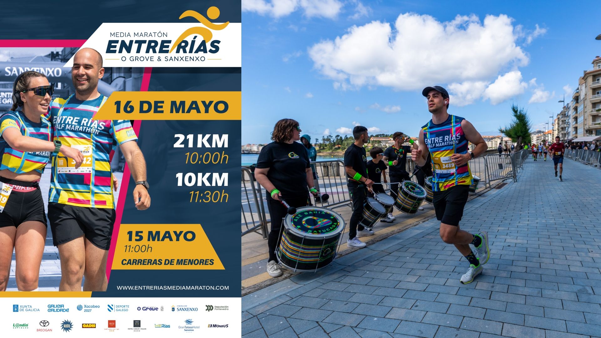 La Media Maratón Entre Rías abre inscripciones para su cuarta edición