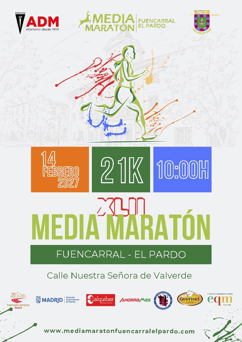 2027 MedioMaraton Fuencarral ElPardo cartel 20027