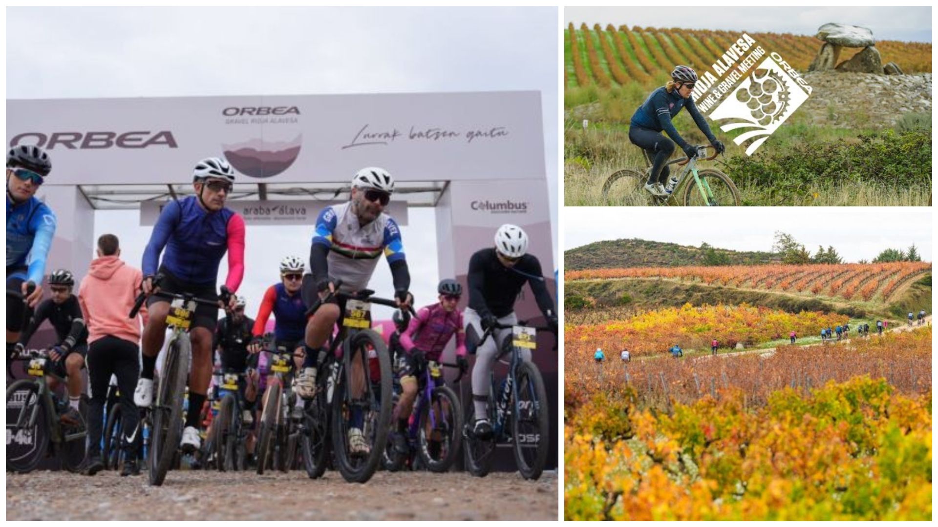 Banderazo de salida para la V edición de la 'Orbea Gravel Rioja Alavesa'