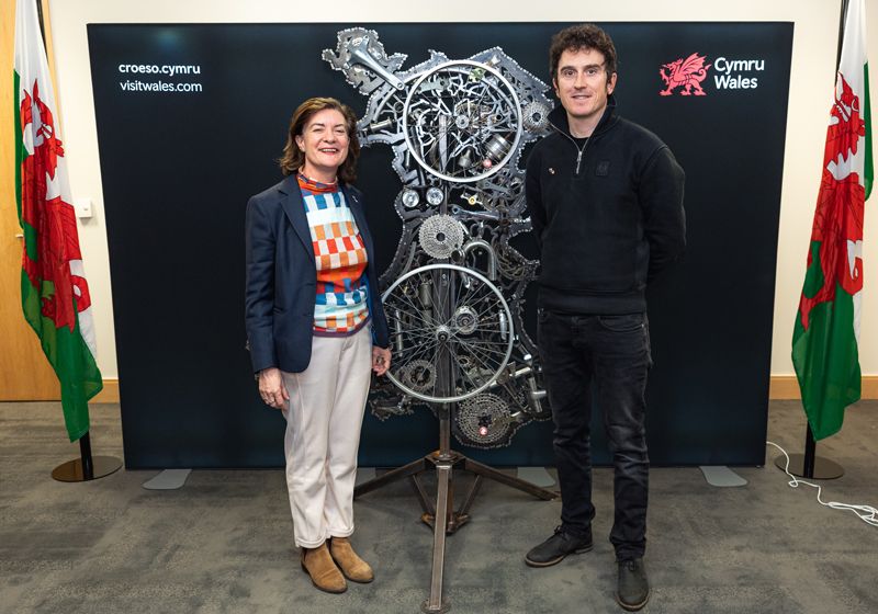 Geraint Thomas en la presentación de la etapa de Gales del Gran Depart del Tour 2027
