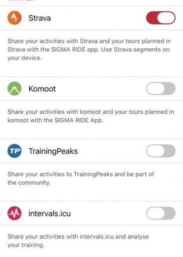 Intervals Integration Screen 1