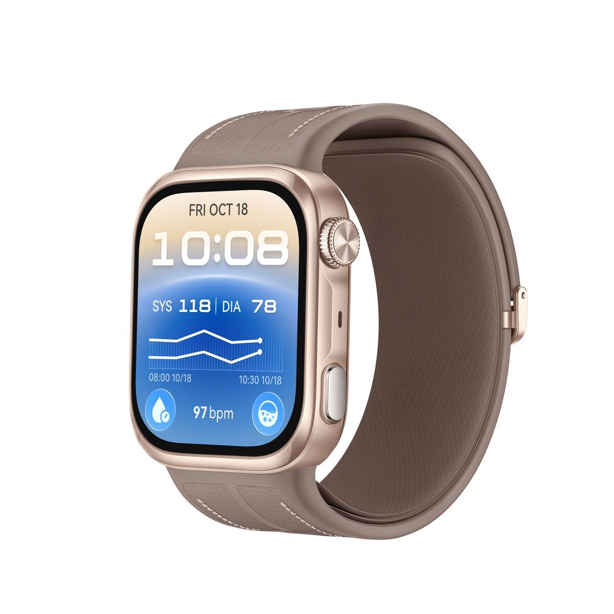 HUAWEI WATCH D3 Mocha Gold Left 30º