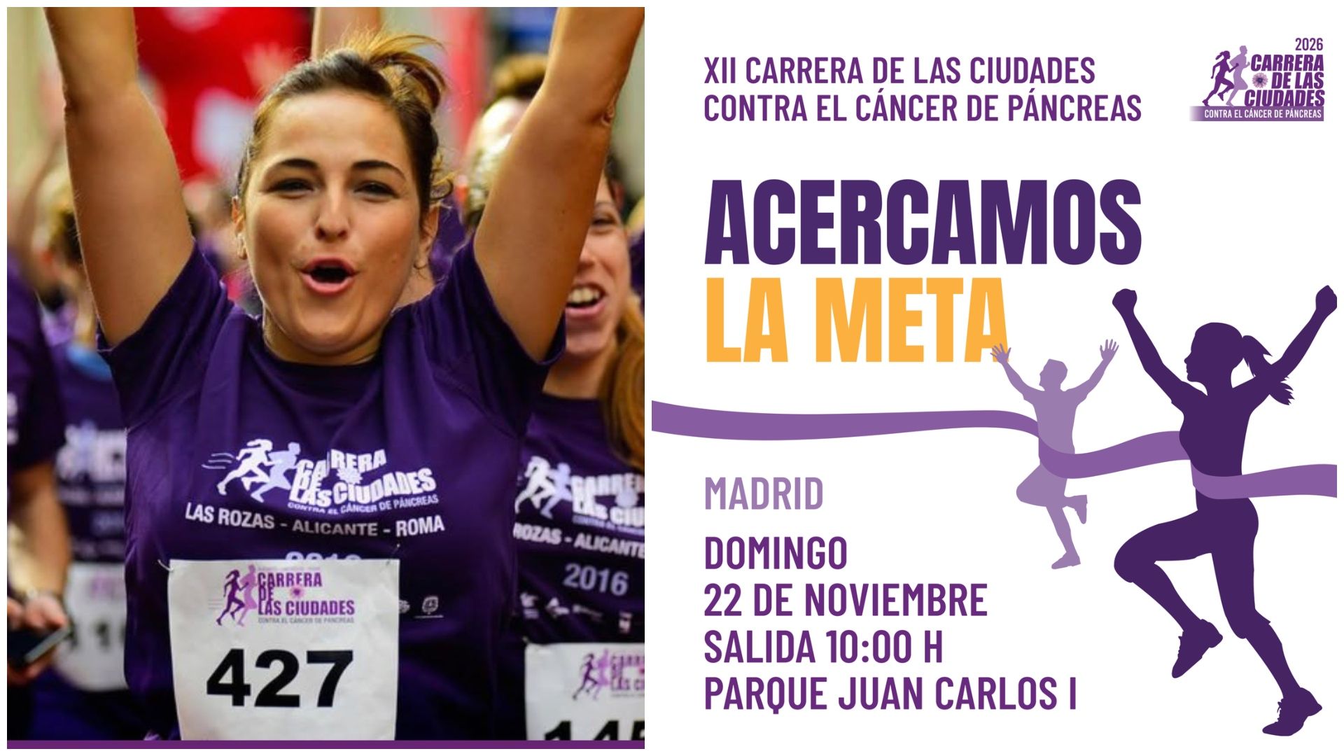 Participa en la Carrera de las Ciudades contra el Cáncer de Páncreas