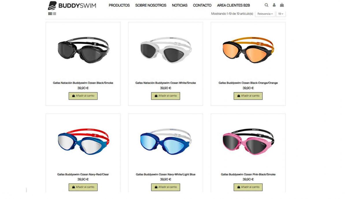 Modelos de las gafas BuddySwim OZEAN