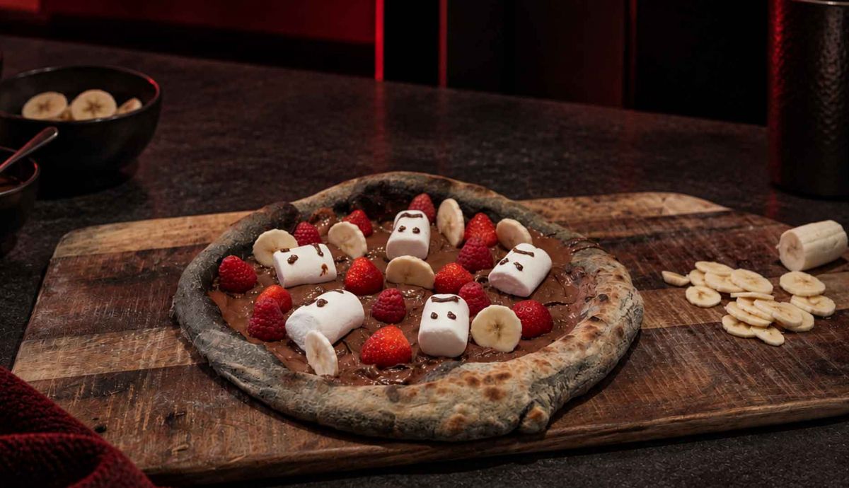 Pizza dulce para Halloween