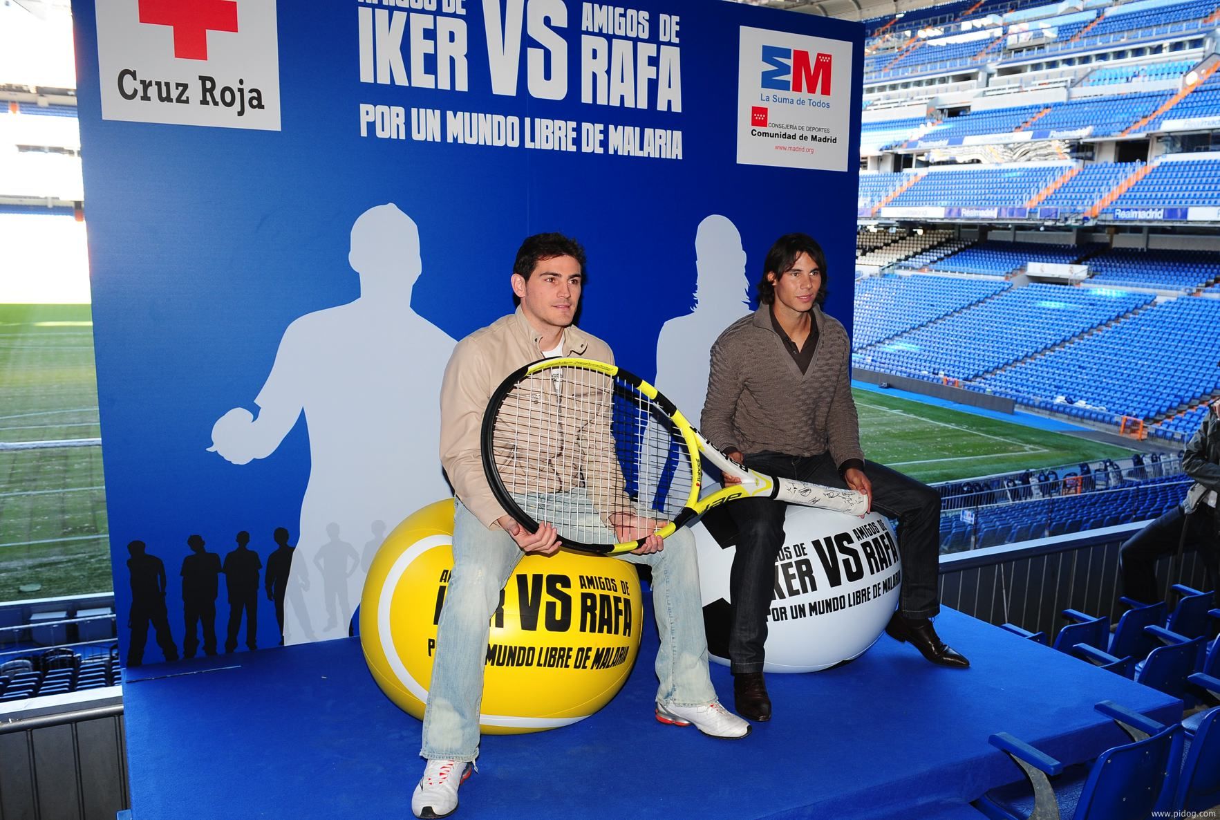Imagen de Galeria de Iker Casillas y Rafa Nadal presentan el partido de la lucha contra la malaria