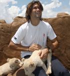 Imagen de Galeria de David Ferrer se entrena con leones