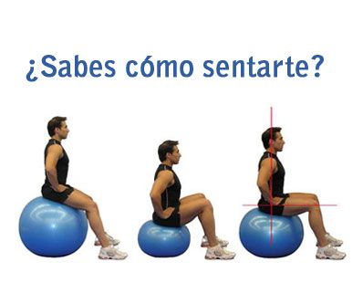 Imagen de Galeria de Mejora tu espalda usando el fitball como silla